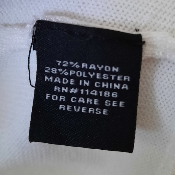 Verve Ami White Cardigan Open Front Draped Ribbed Knit Long Sleeve NWT Size M - Picture 5 of 11